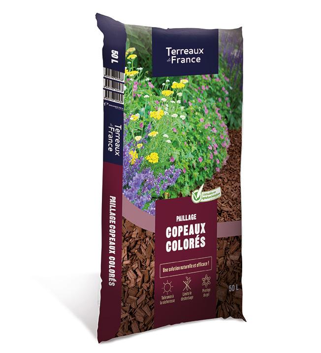 Terreau de France_Copeaux colores rouge