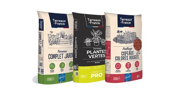 Produits de la gamme Terreaux de France 