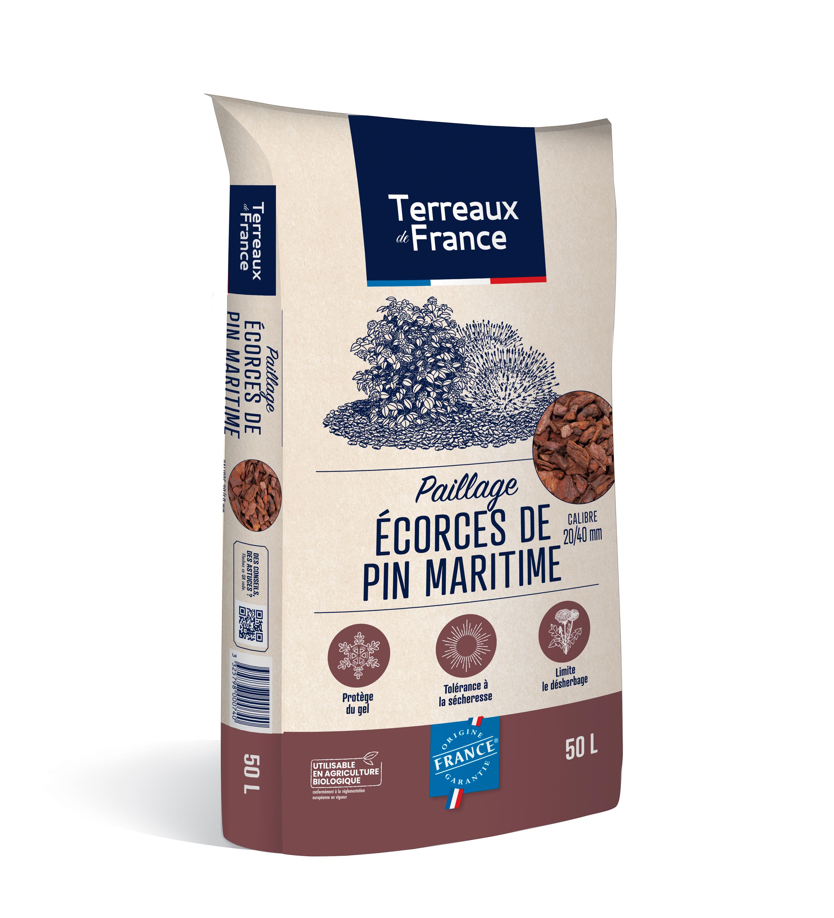 Sac Terreaux de France écorces de pin maritime 
