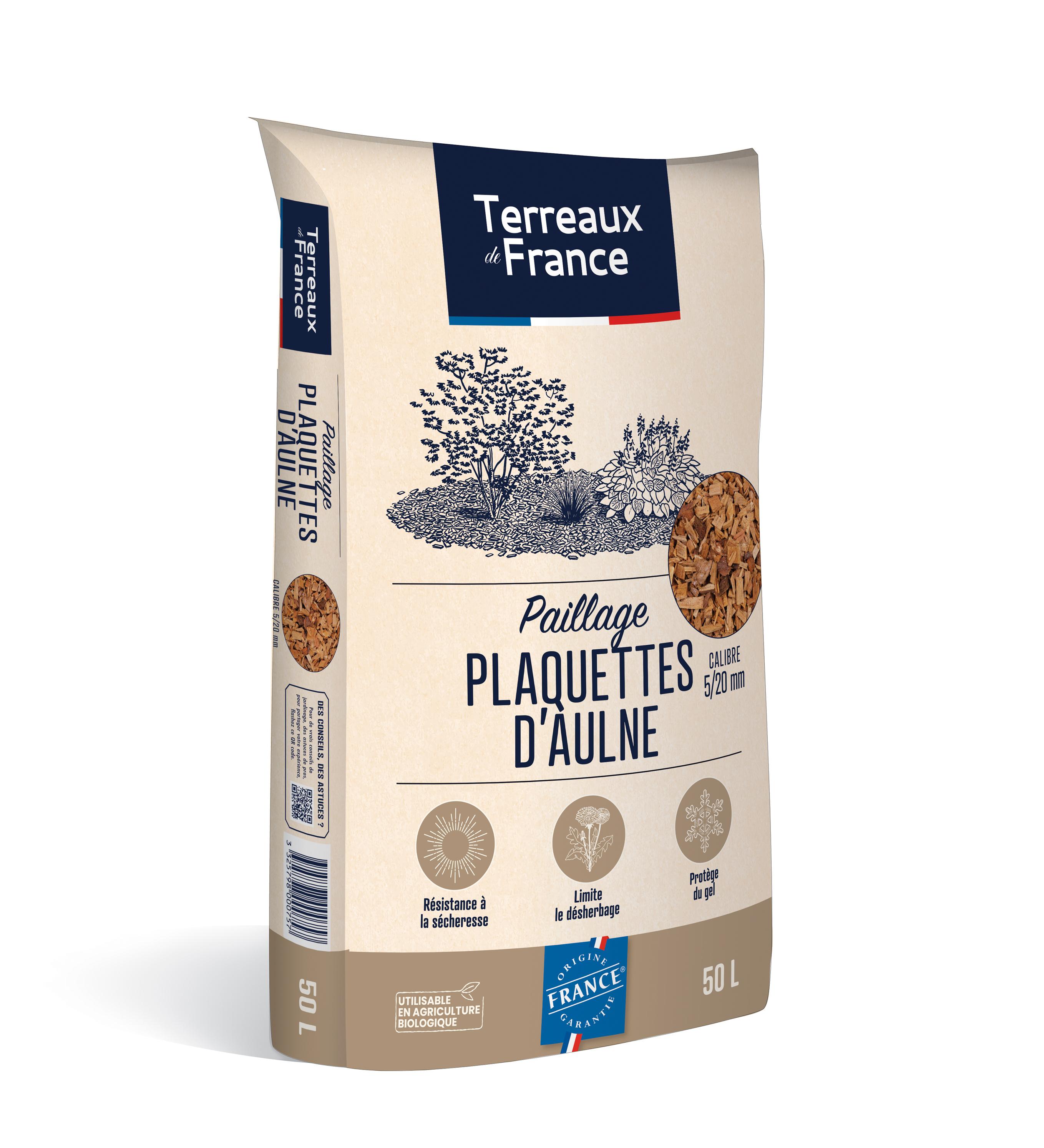 Terreaux de France paillage Plaquettes d'aulne