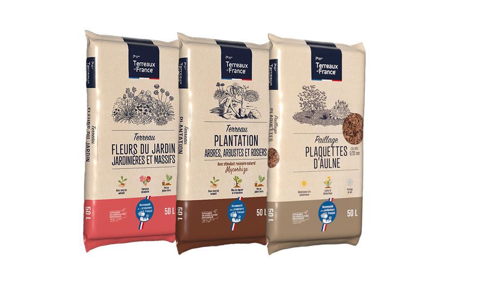 Produits de la gamme Terreaux de France